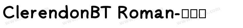 ClerendonBT Roman字体转换